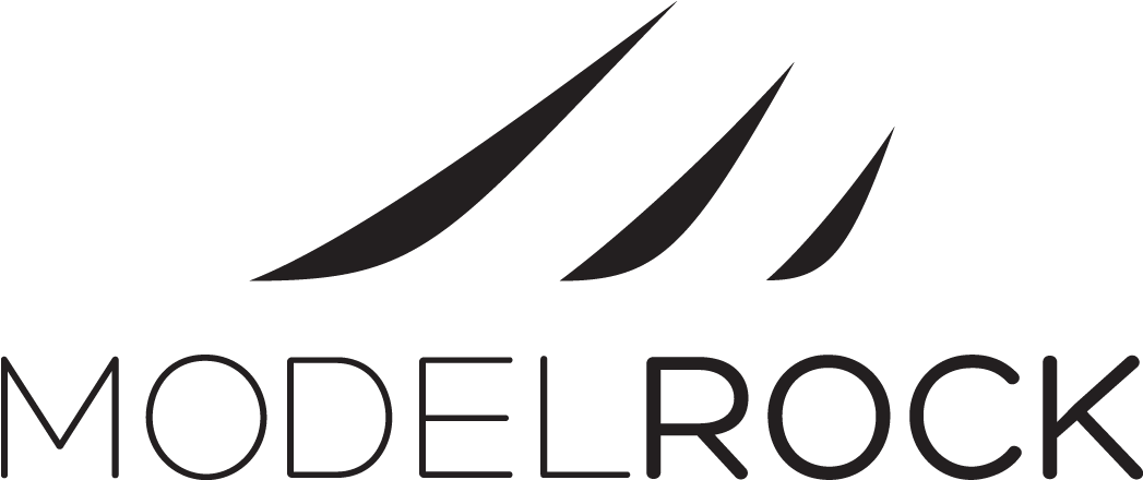 Modelrock Lashes Logo Clipart (1098x469), Png Download