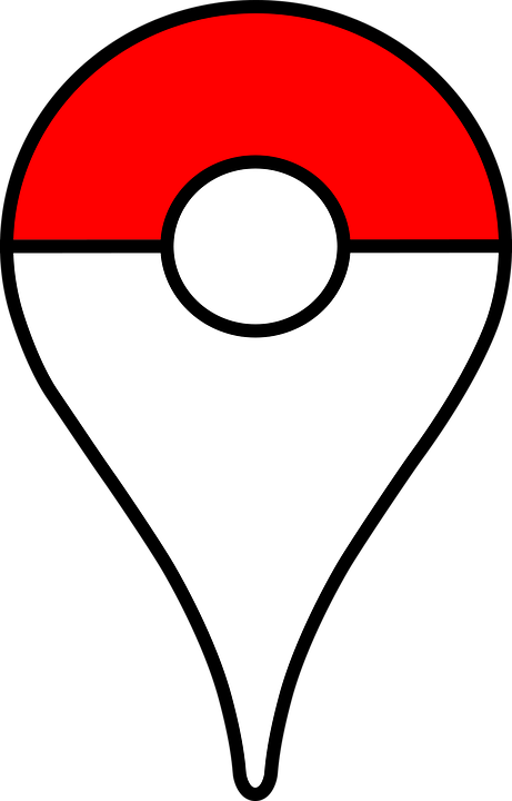 Pokeball Clipart Original - Pokeball Map Pin - Png Download (461x720), Png Download