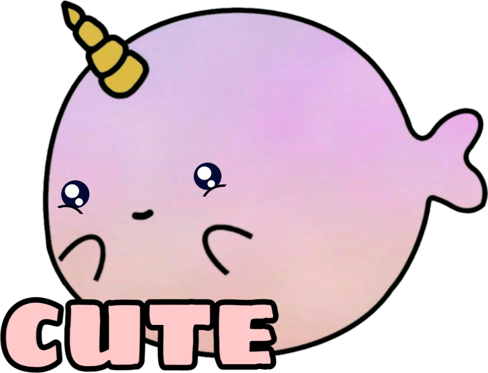Hello 👋 My Name Is Dee And I"m A Colorful Narwhal - Narwhal Cartoon Clipart (1004x768), Png Download