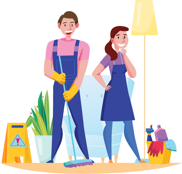 House Cleaning Services Man And Woman Cleaning Clipart Full Size Clipart (5420197) PinClipart