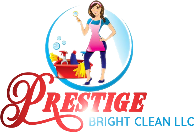 Prestige Bright Clean, Llc - Clip Art Cleaning Lady - Png Download (765x531), Png Download