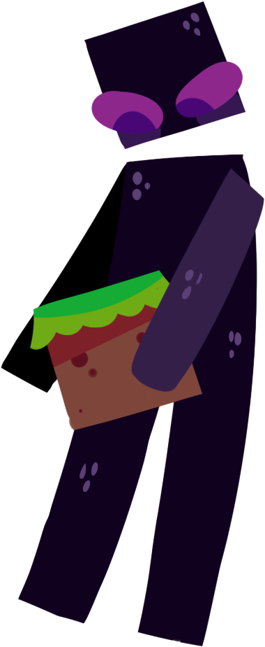 Enderman Aesthetic Clipart (536x1050), Png Download