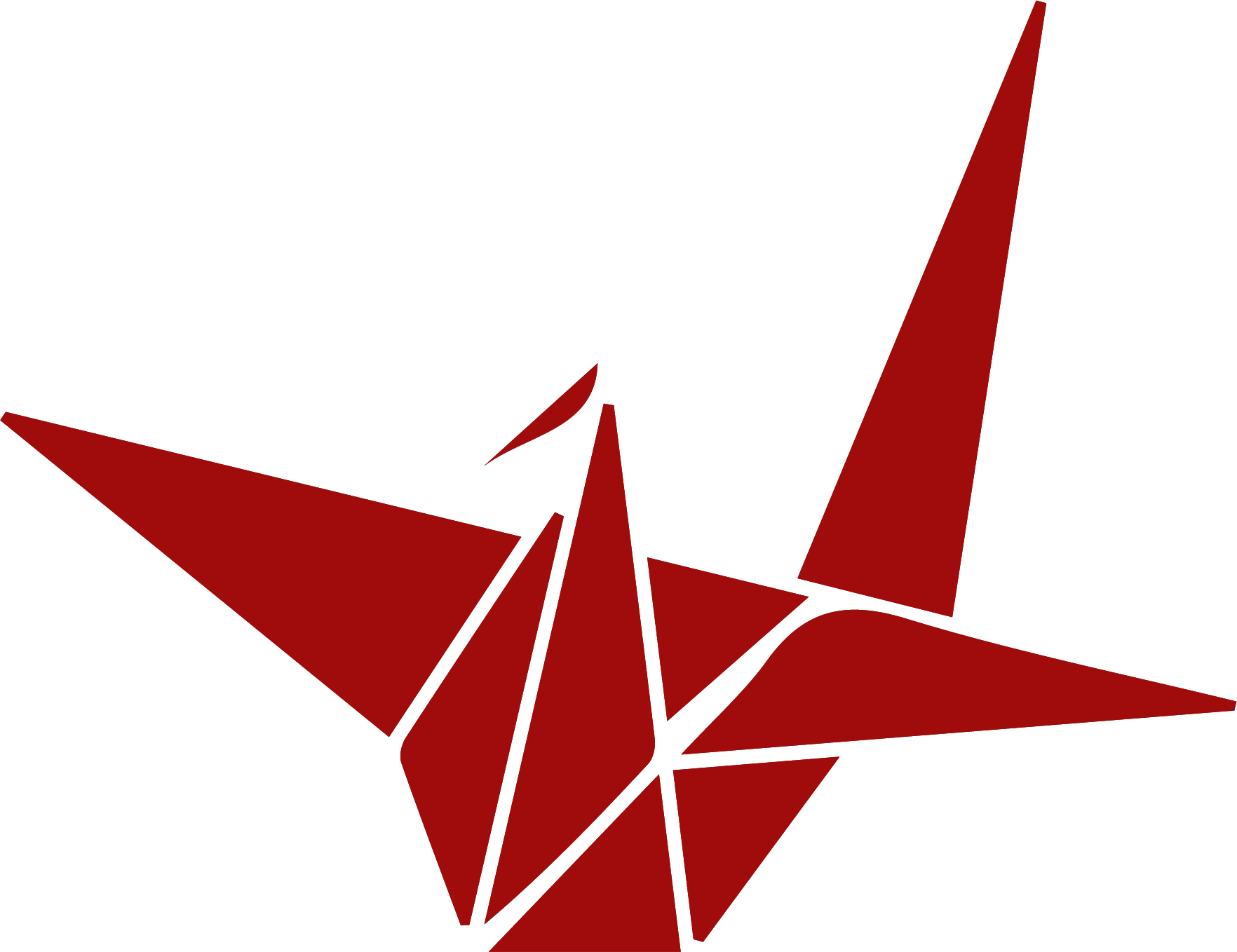 Geometric Paper Crane Design Clipart Full Size Clipart (5420536