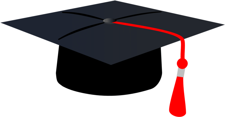 Graduation Cap Clipart - Transparent Background Graduation Cap Clipart - Png Download (800x446), Png Download