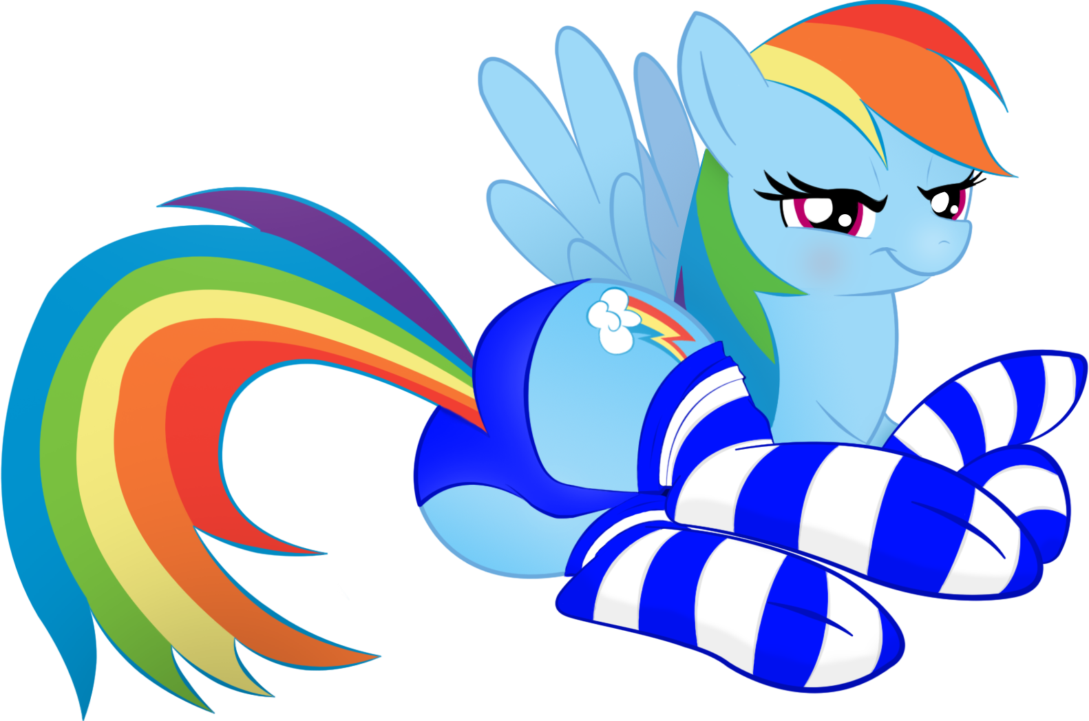 Rainbow Dash In Panties Clipart (1582x1047), Png Download