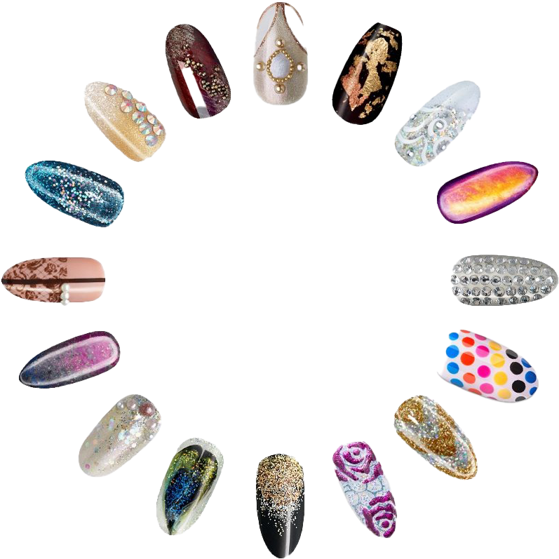 Fashionalble Acrylic Nails Png Clipart - Transparent Background Nails Transparent (820x876), Png Download