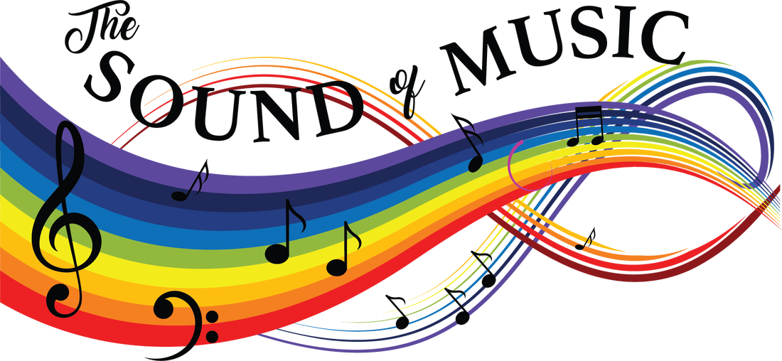 Picture - Sound Of Music Illustration Clipart (1100x508), Png Download