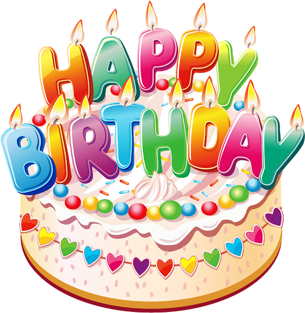 Transparent Background Birthday Cake Png Clipart (630x640), Png Download