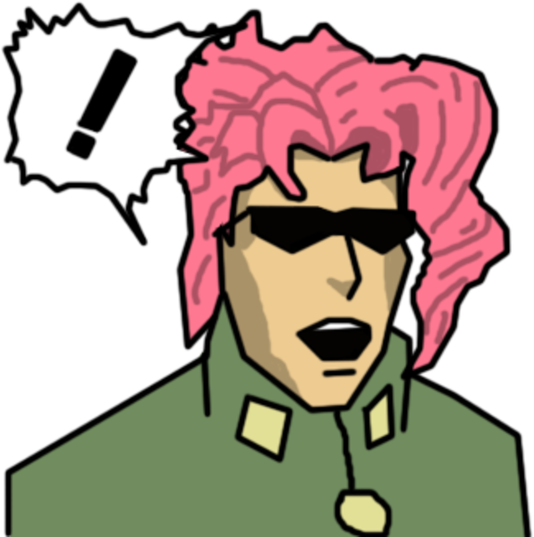 Face Facial Expression Man Pink Nose Clip Art Head - Kakyoin Deus Ex - Png Download (600x613), Png Download