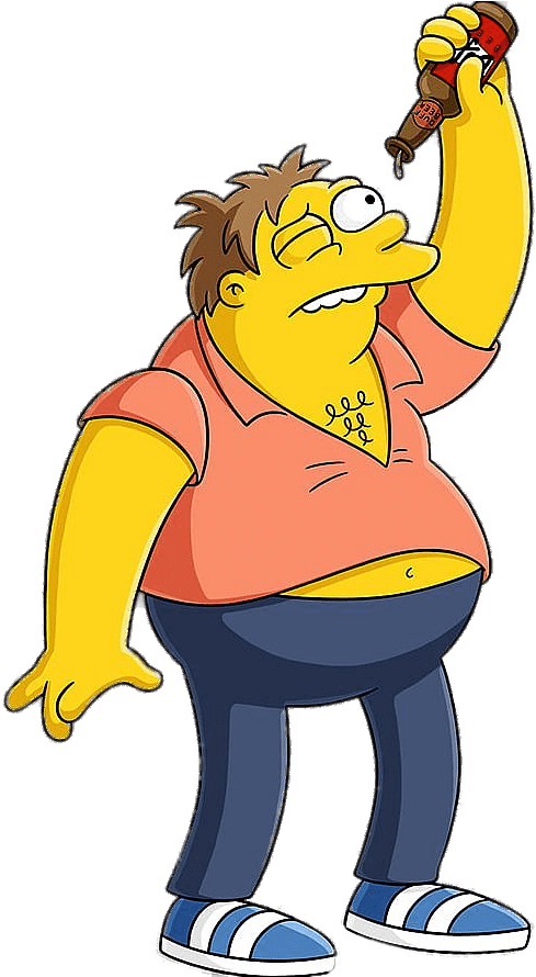The Simpsons Barney Finished The Hot Sauce - Barney Simpsons Png Clipart (728x889), Png Download