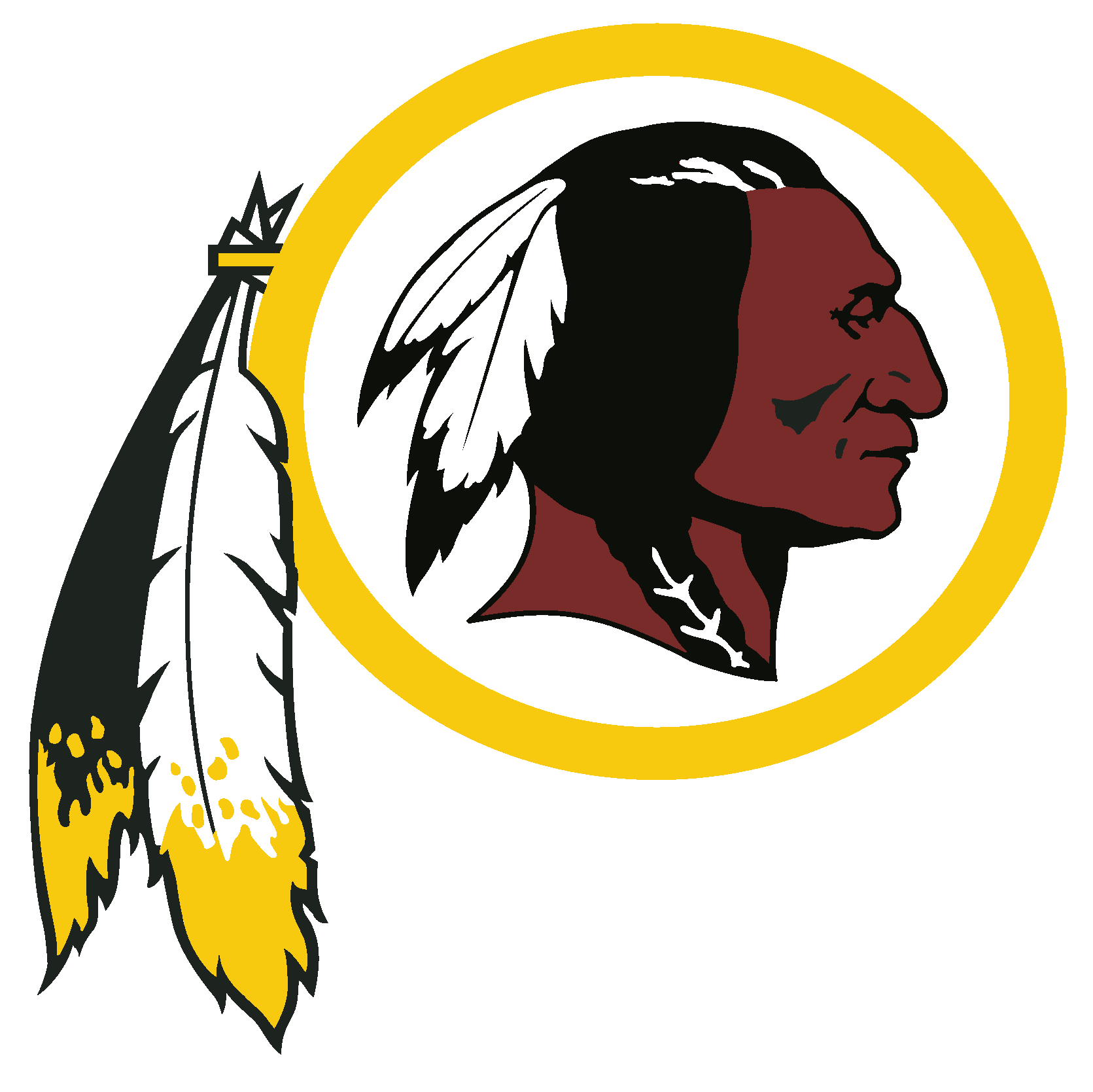 Washington Redskins Logo Download Vector - Washington Red Skins Clipart (1671x1669), Png Download