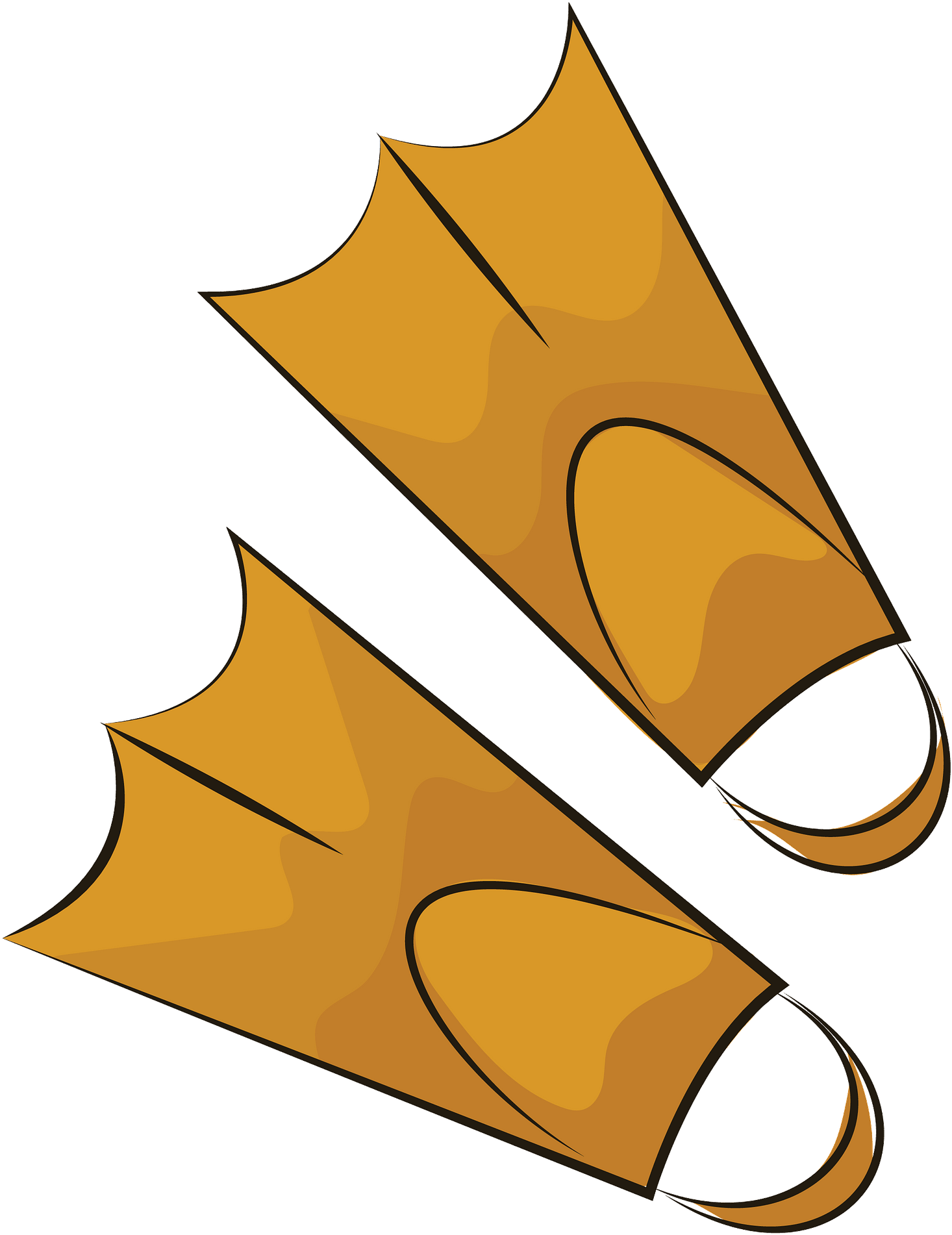 Flippers Clipart - Png Download (667x800), Png Download