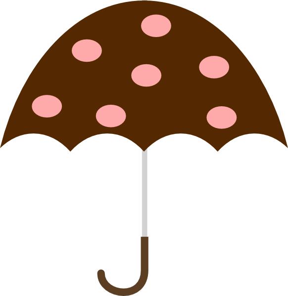Paraguas Rosa Dibujo Clipart (582x599), Png Download