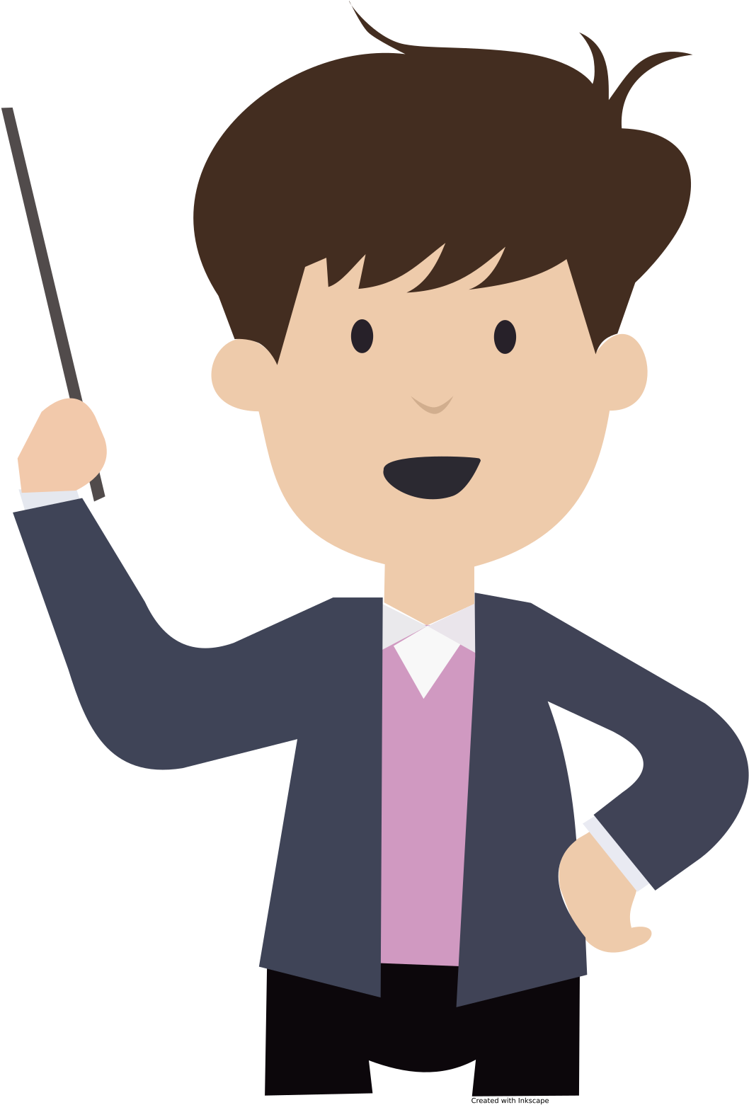 Teacher Clipart Boy - Png Download (694x1024), Png Download