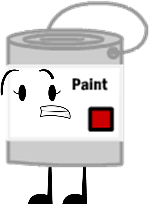 Image Scared Png Object - Bfdi Paint Bucket Clipart (502x668), Png Download