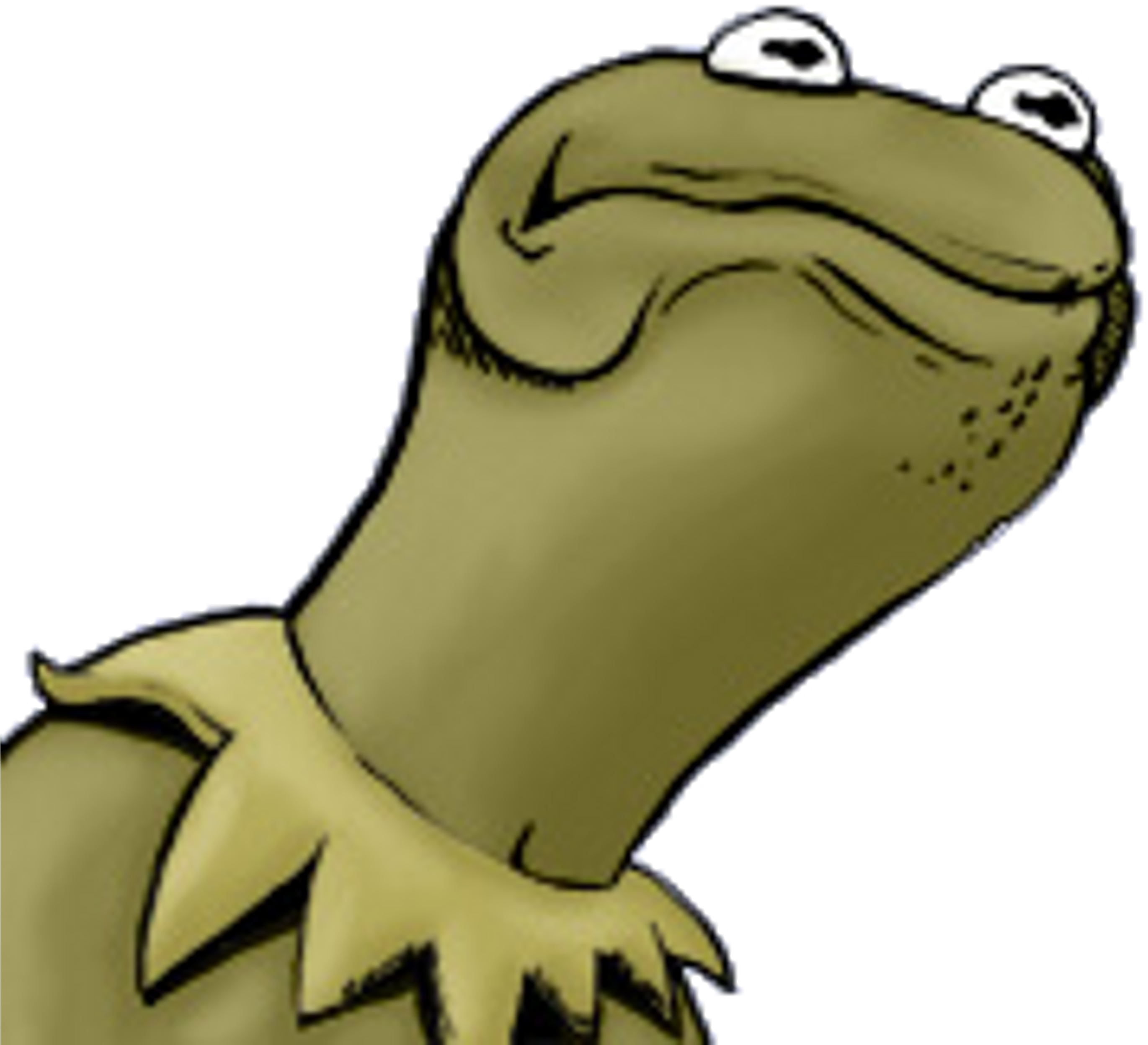 Kermit The Frog Cookie Monster Miss Piggy Bert - Kermit The Frog Drawing Meme Clipart (3000x3000), Png Download