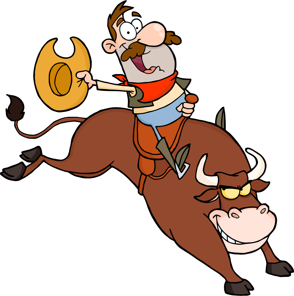 Rodeo Clip Art Free - Mechanical Bull Clip Art - Png Download (1161x1171), Png Download