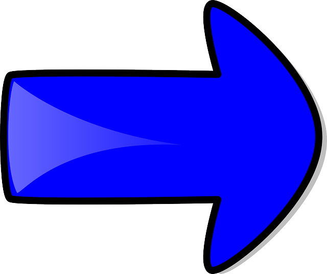 Right, Blue, Arrow, Cartoon, Shapes, Direction, Color - Arrow Clip Art - Png Download (640x536), Png Download
