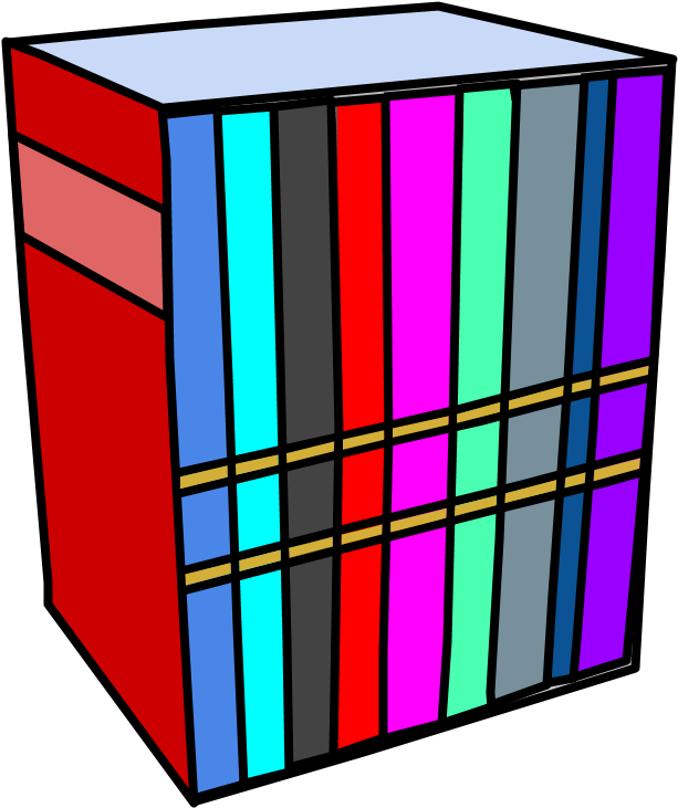 Books, Boxed Set, Box Set, Multicolor Clipart (816x1056), Png Download