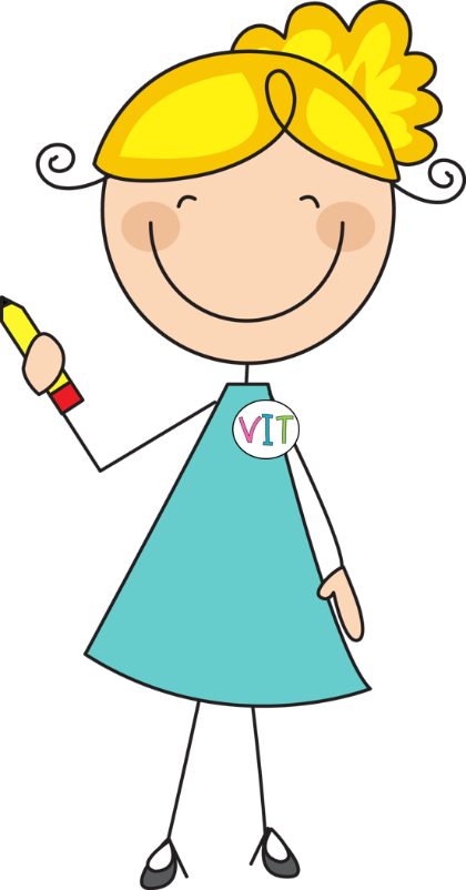 Cartoon Teacher Stick Figure Clipart (420x802), Png Download