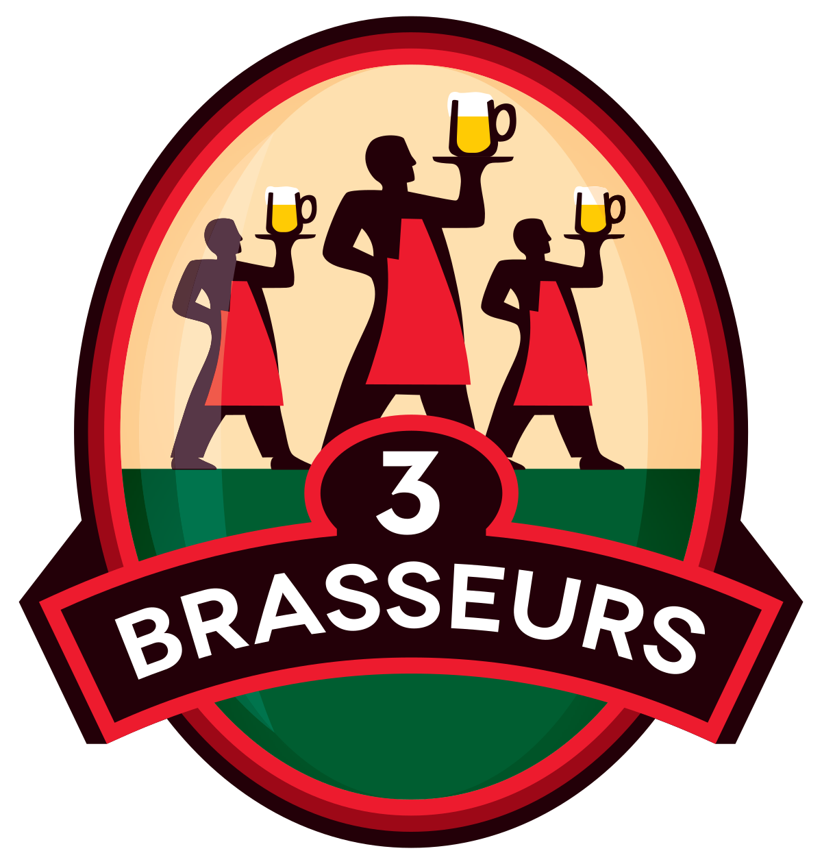 3 Brasseurs Logo Clipart (1200x1261), Png Download