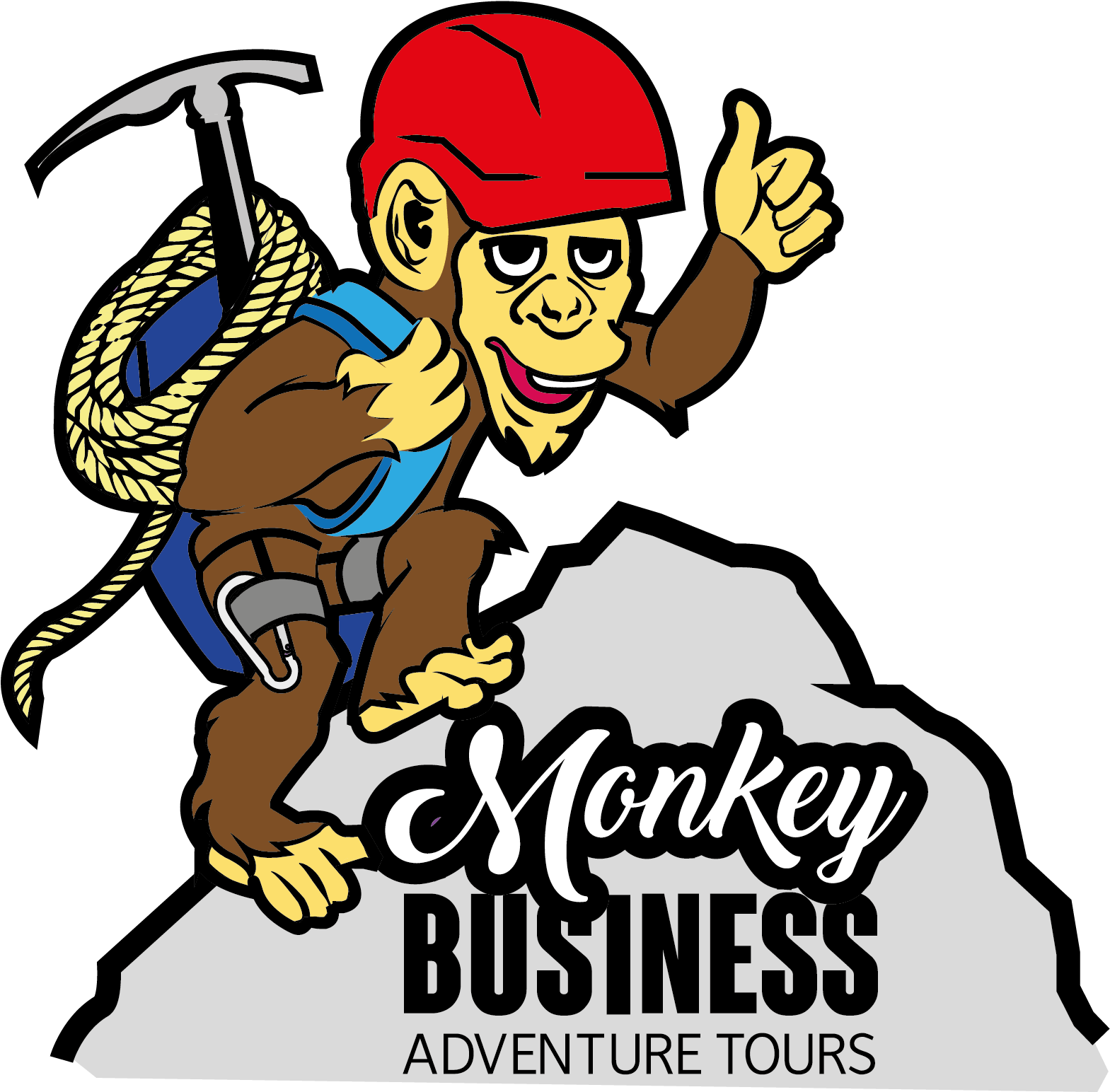 Monkey Business Tours - Monkey Adventurer Clipart (1772x1772), Png Download