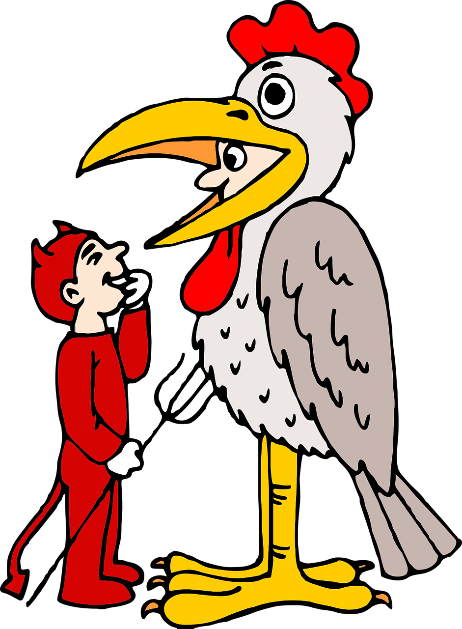 Halloween Costume Kids Free Photo - Diablo Con Un Pollo Clipart (941x1280), Png Download