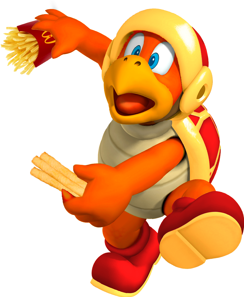 French Fry Bro - French Fry Bro Mario Clipart (947x1154), Png Download
