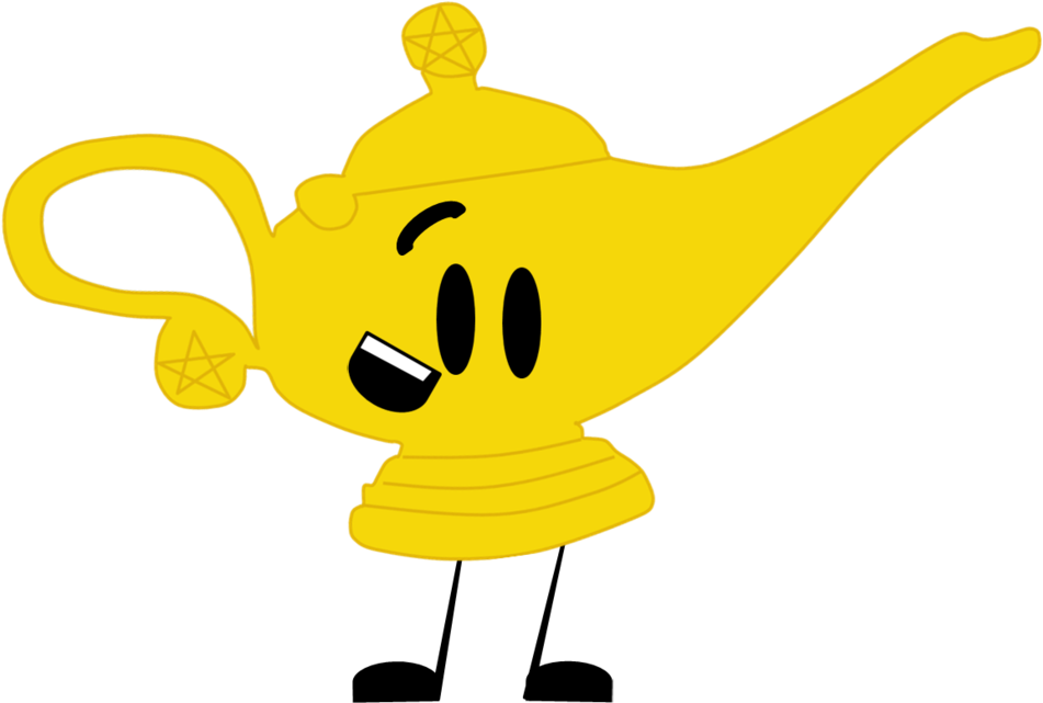 Genie Lamp Clipart Academic - Cartoon - Png Download (951x641), Png Download