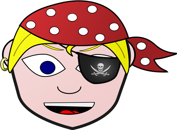 Pirate And Eyepatch - Pirate Flag Clipart (600x600), Png Download
