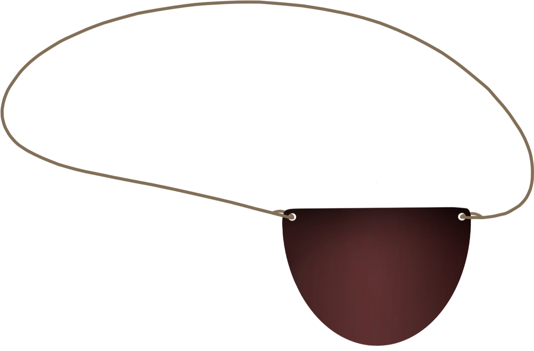 #pirate #costume #mask #eyepatch #black #mydrawing Clipart (1717x1128), Png Download