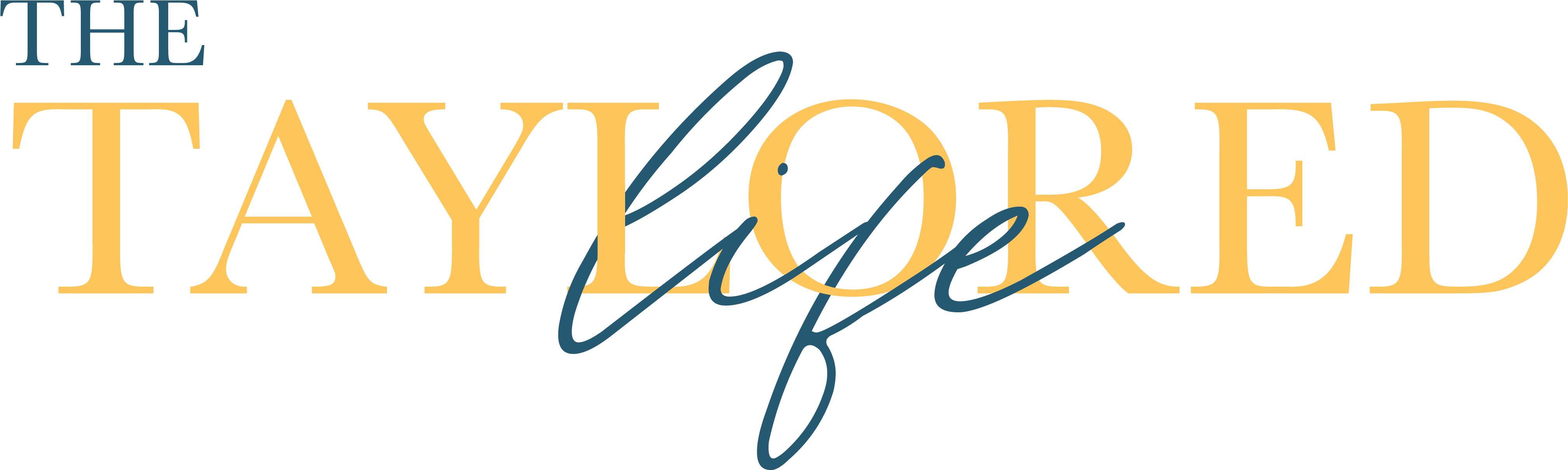 The Taylored Life Blog - Calligraphy Clipart (4039x1252), Png Download