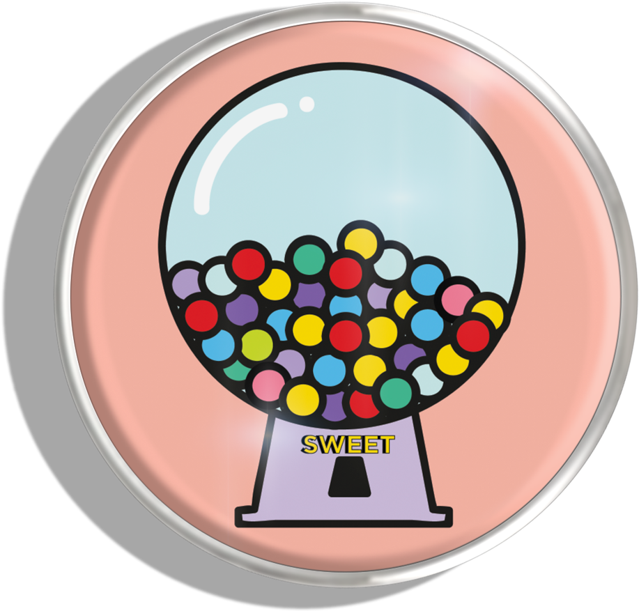 Transparent Gumball Machine Png - Circle Clipart (917x877), Png Download