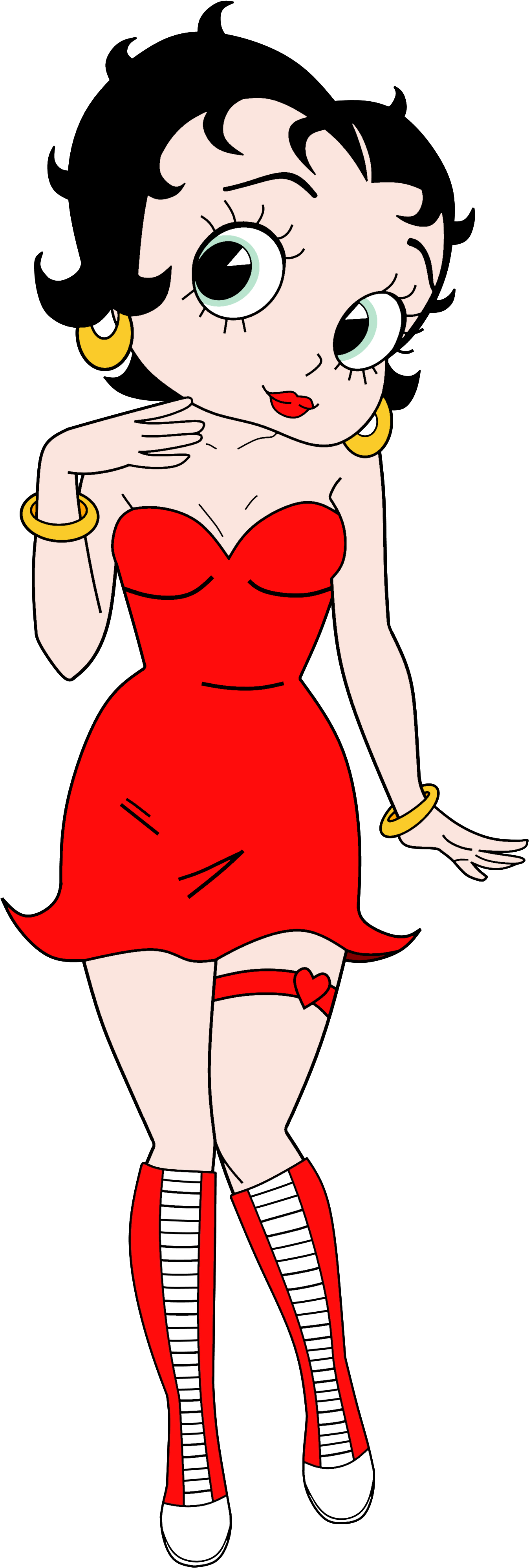 Betty Boop Anime Render - Betty Boop Hip Hop Clipart (1358x4002), Png Download