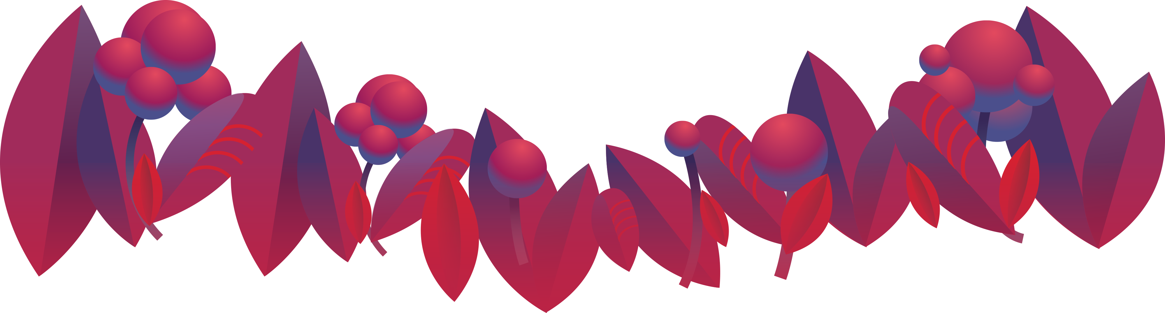 Plant Clipart (3997x1074), Png Download