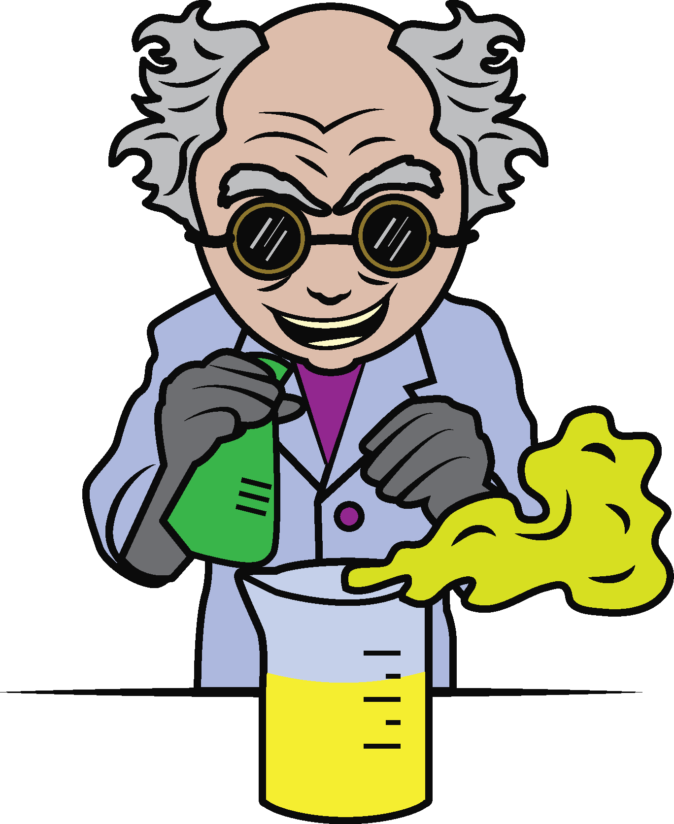 First Day Of School Science Lab Demo Studio Devanna - Cartoon Clipart (1368x1673), Png Download