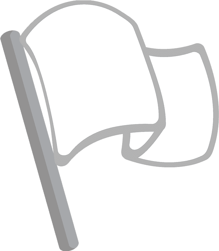 White Flag Emoji Clipart - Chair - Png Download (800x800), Png Download