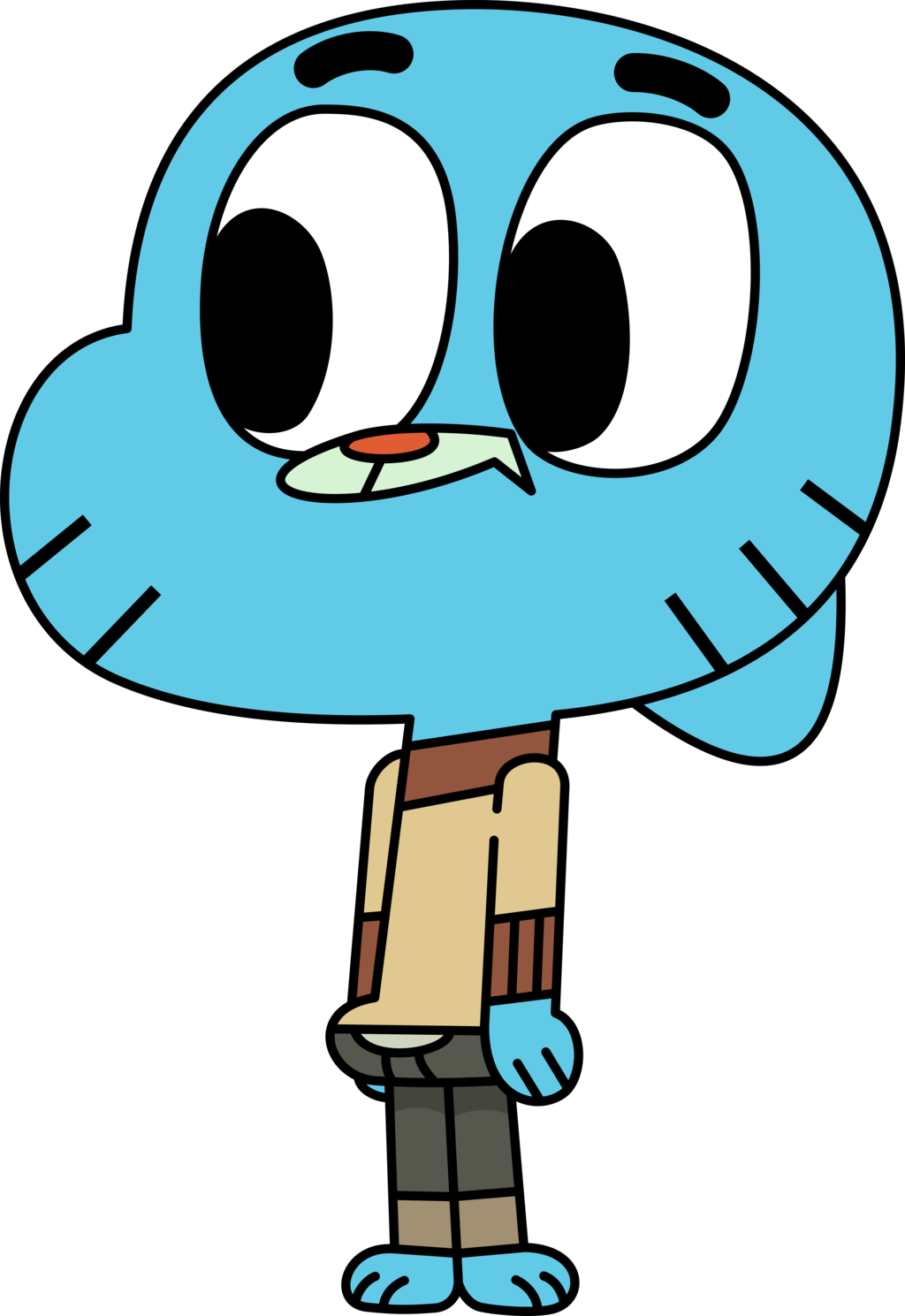 Hero Clipart Mascots - Amazing World Of Gumball Gumball - Png Download (1024x1489), Png Download