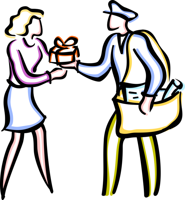 Mailman Clipart Postal Service - Clip Art - Png Download (646x700), Png Download