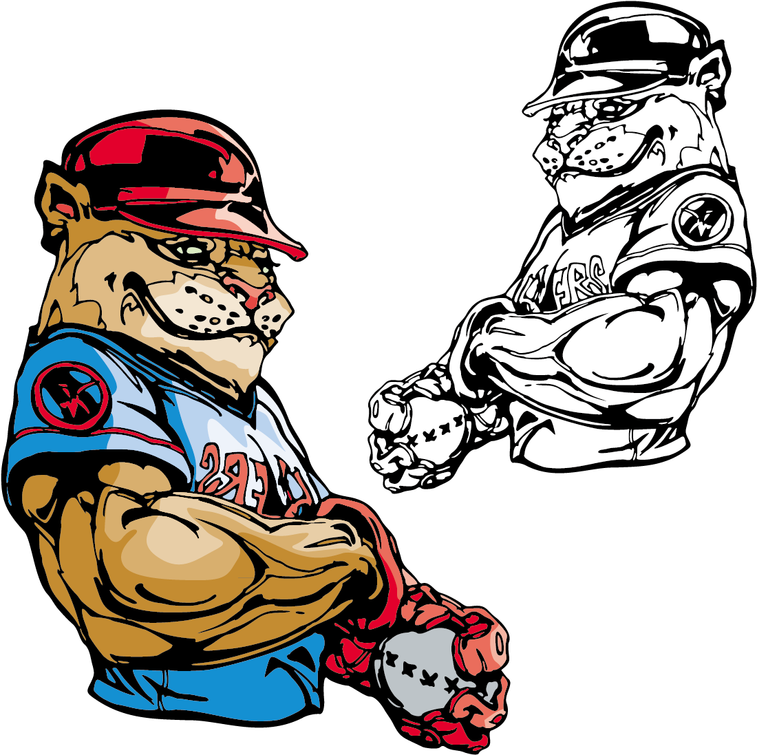 Bulldog T Shirt Baseball Mascot - Baseball Shirt Designs Clipart (1168x1283), Png Download