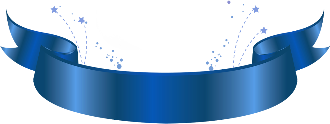 Bolas De Navidad - Blue Ribbon Png Clipart (1075x404), Png Download