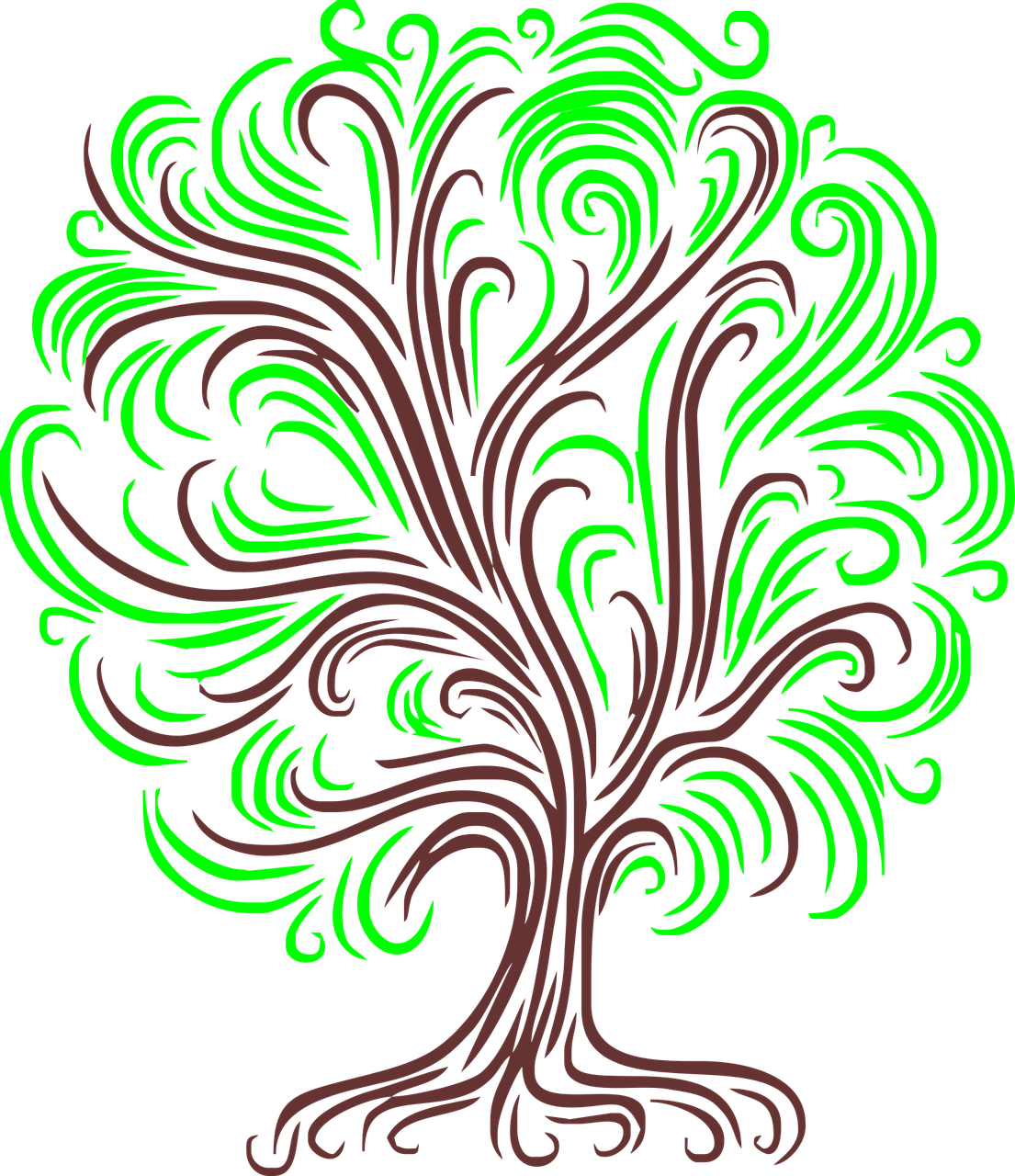 Lineas De Arbol Png Clipart (1105x1280), Png Download