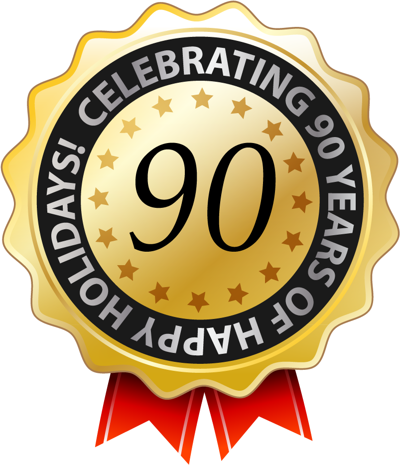 Lyons Holiday Parks Rosette For Celebrating 90 Years - Best Quality Clipart (1000x1000), Png Download