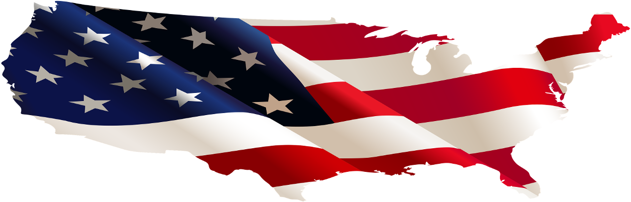 American Flag Wallpaper, Vintage American Flags, Us - American Flag Map Png Clipart (1252x402), Png Download