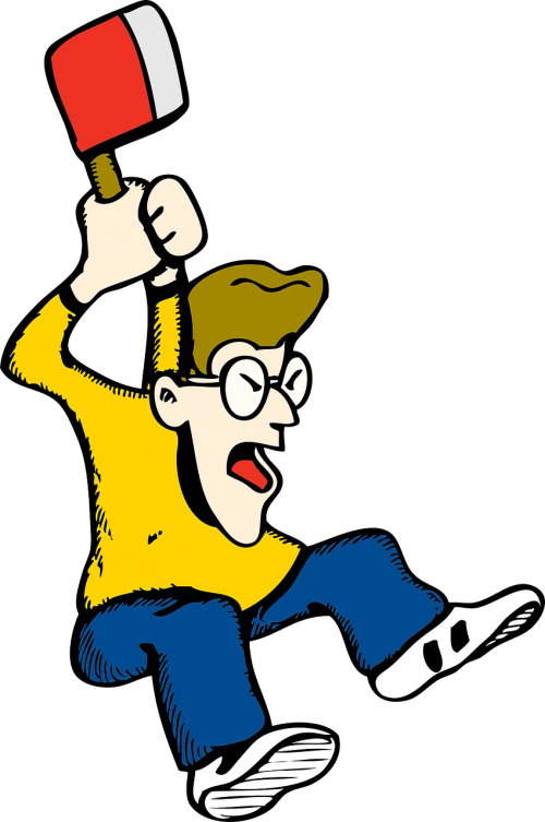 Angry Man Axe - Angry Man Clipart Gif - Png Download (500x753), Png Download