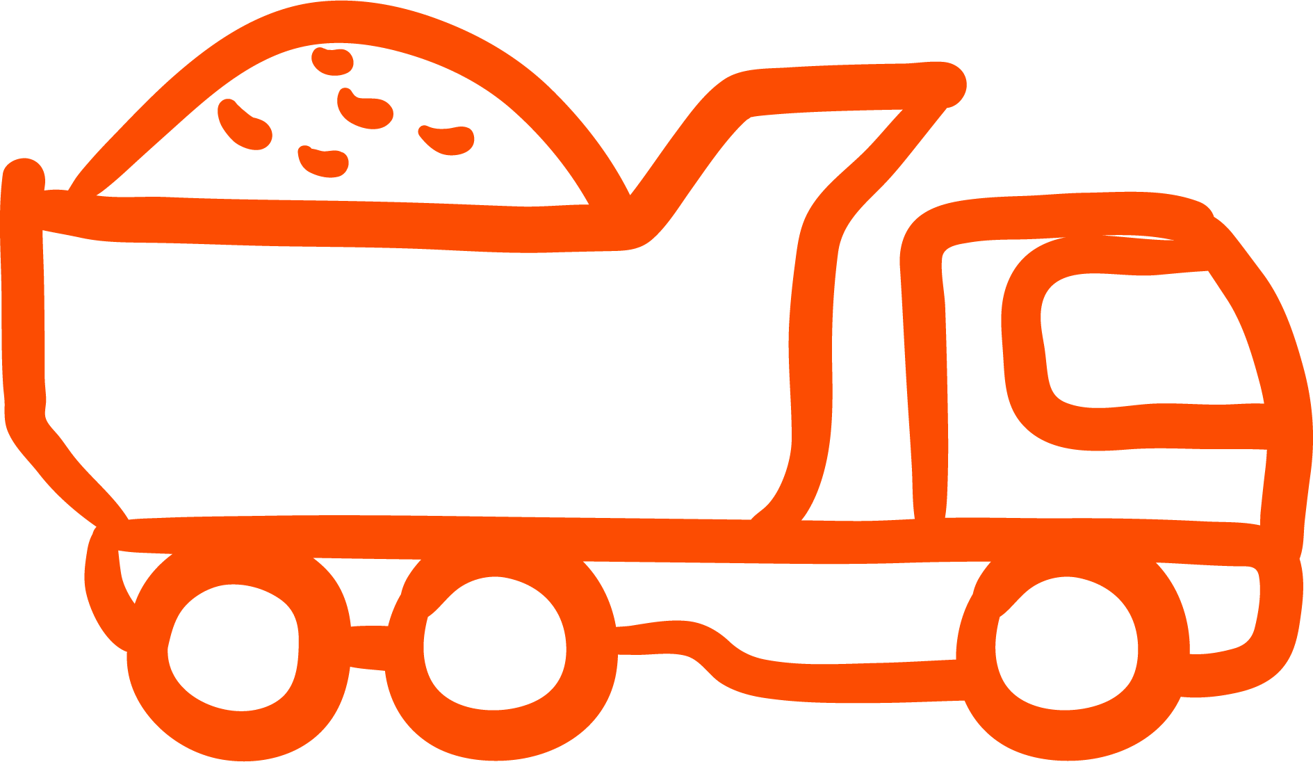 Truck Clipart (1889x1096), Png Download