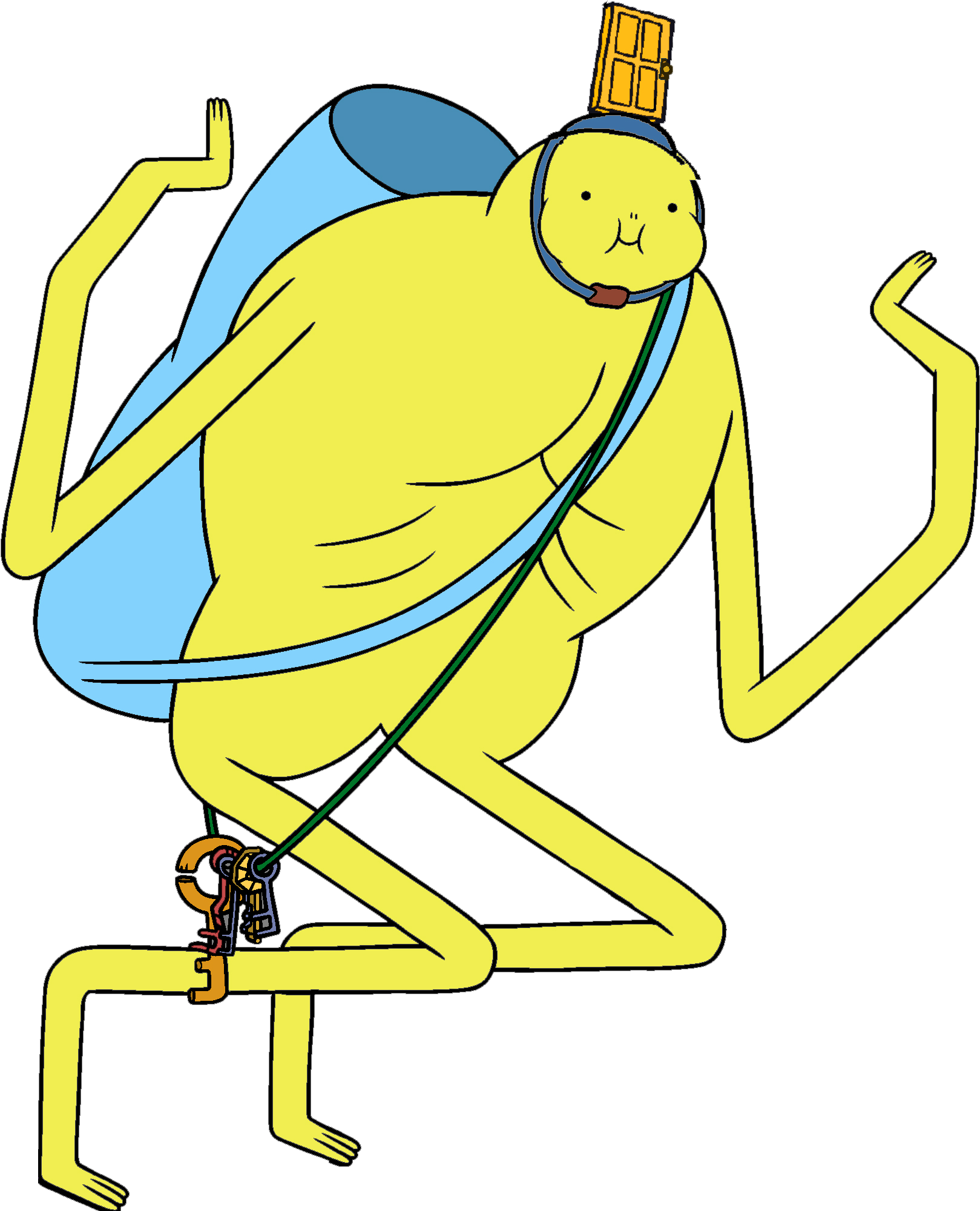 Adventure Time Door Lord Clip Arts - Adventure Time Key Man - Png Download (1694x1998), Png Download