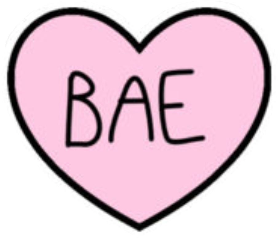 Clipart Love Tumblr - Bae Png Transparent Png (904x775), Png Download