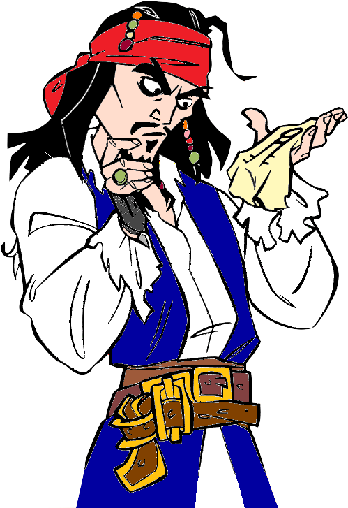 Captain Jack Sparrow By Tc81691 - Captain Jack Sparrow Cartoon Clipart (562x738), Png Download