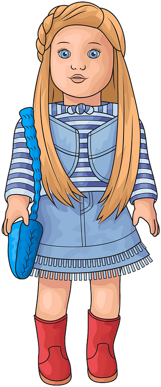 American Girl Mckenna Clipart - Cartoon - Png Download (569x800), Png Download